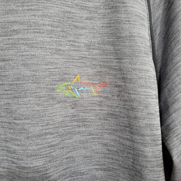 Greg Norman Play Dry 1/4 Zip Pullover Heather Gray Medium - Picture 4 of 6